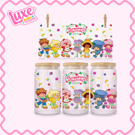 16oz UV DTF Wrap | Strawb. Characters | #3089