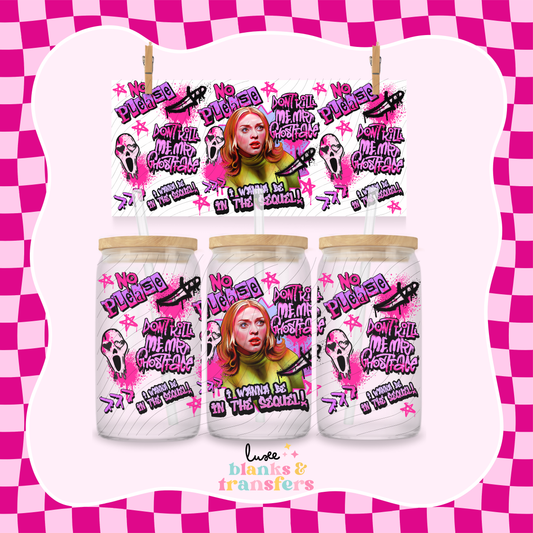 "Scream" Pink UV DTF Wrap (#831)