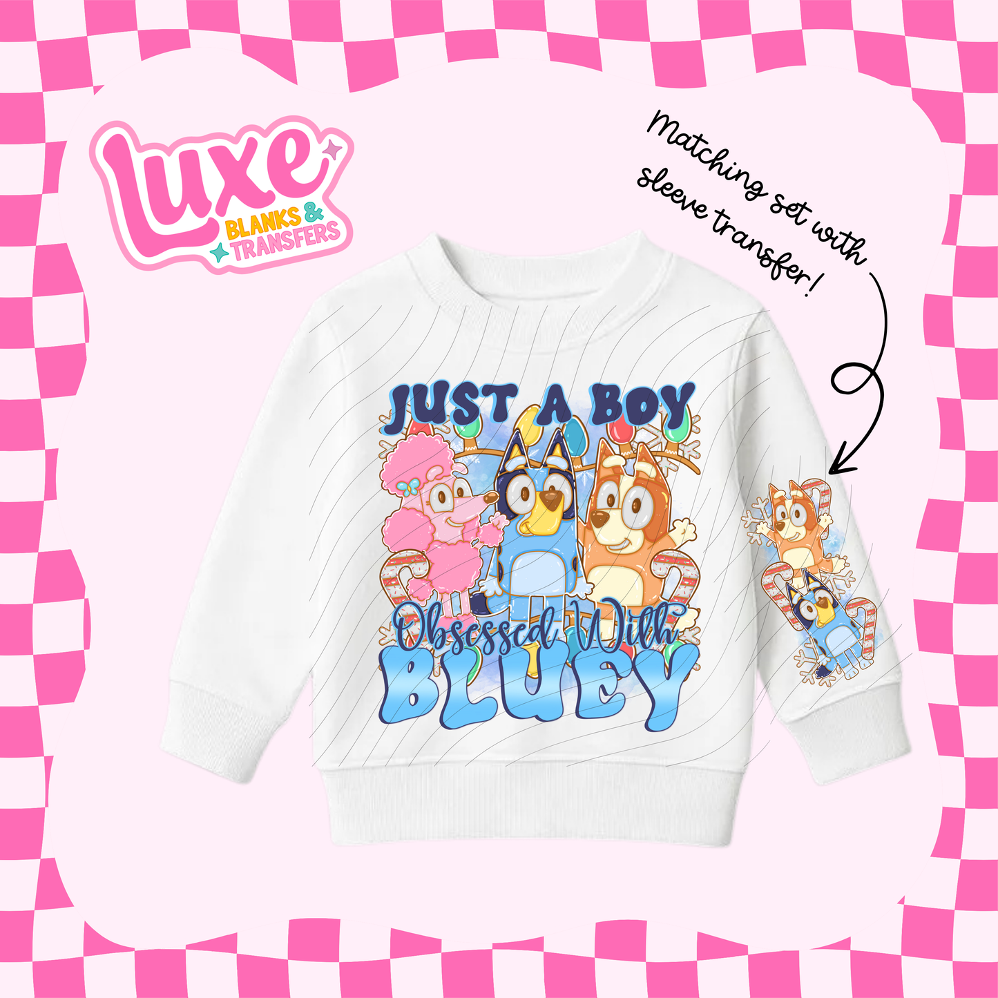 Obsessed With Blue Dog Boys | Kids DTF Heat Transfer | #22