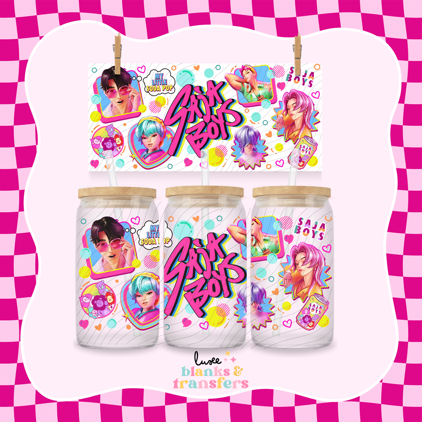 K-Pop Saja Boys UV DTF Wrap (#832)
