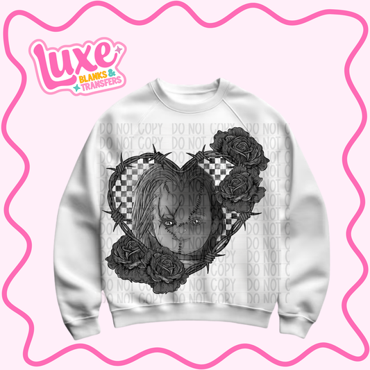 DTF Heat Transfer | B&W Chucky | #1481