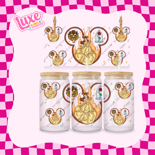 16oz UV DTF Wrap | Beauty Princess Dis. 2 | #1817