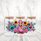 Turquoise Flower Girl  UV DTF Wrap  (#170)