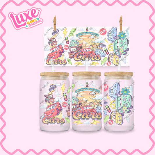 16oz UV DTF Wrap | Cute McQueen | #2297