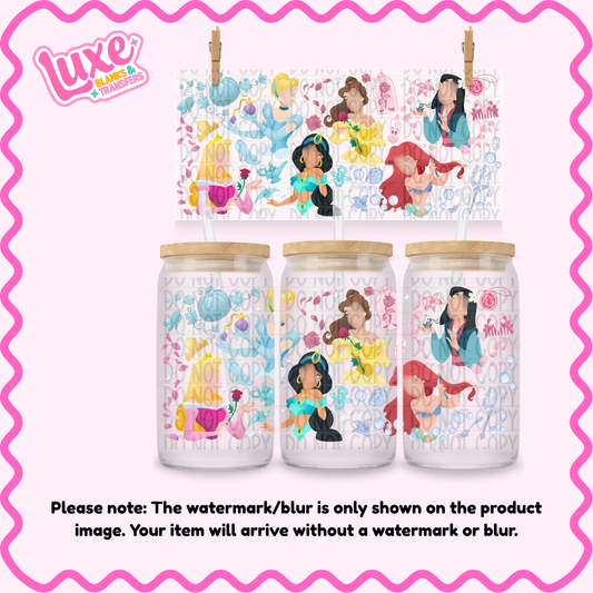 16oz UV DTF Wrap | Girl Characters | #1240