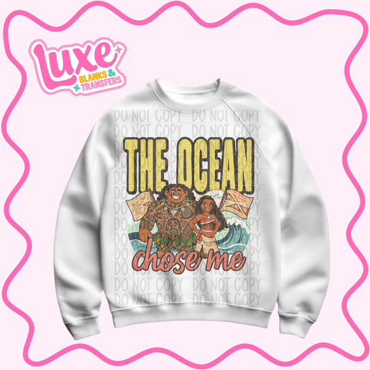 DTF Heat Transfer | The Ocean Chose Me | #942