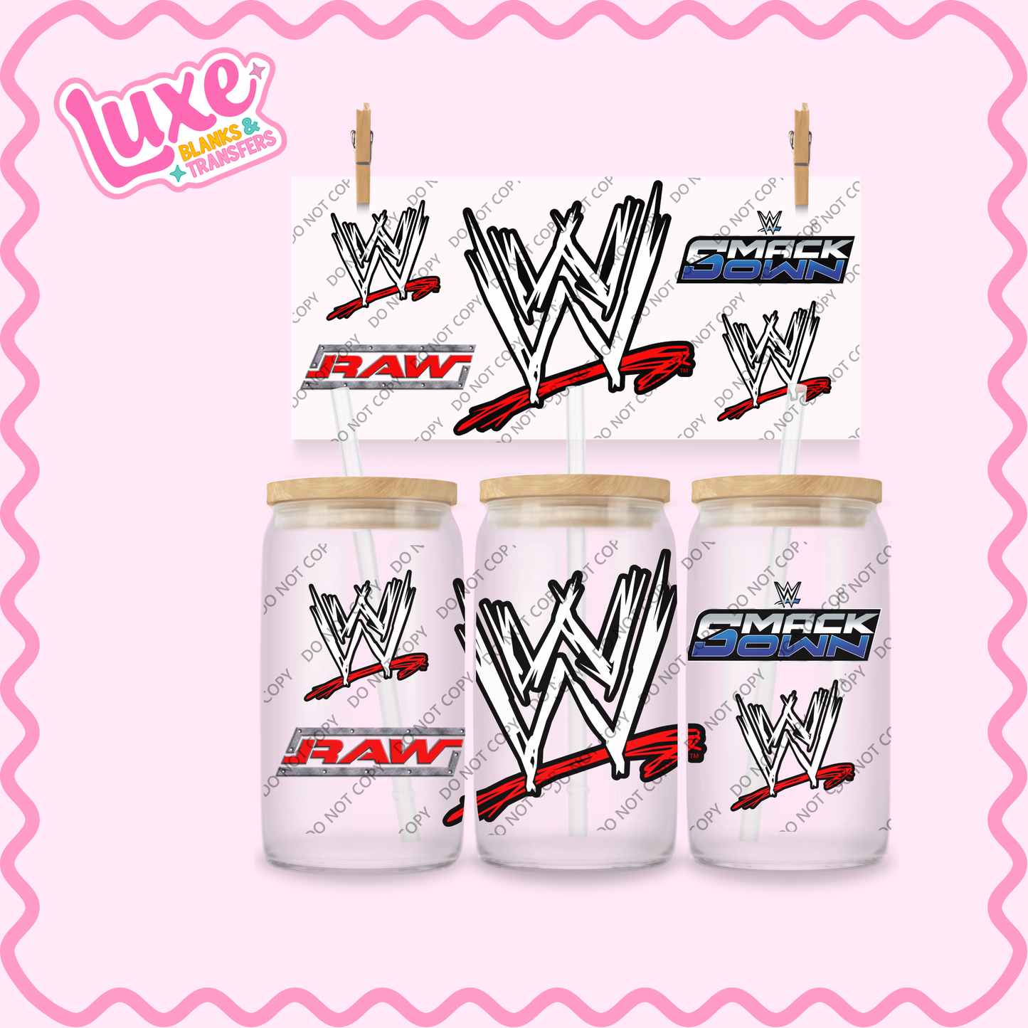 16oz UV DTF Wrap | WWE | #2299
