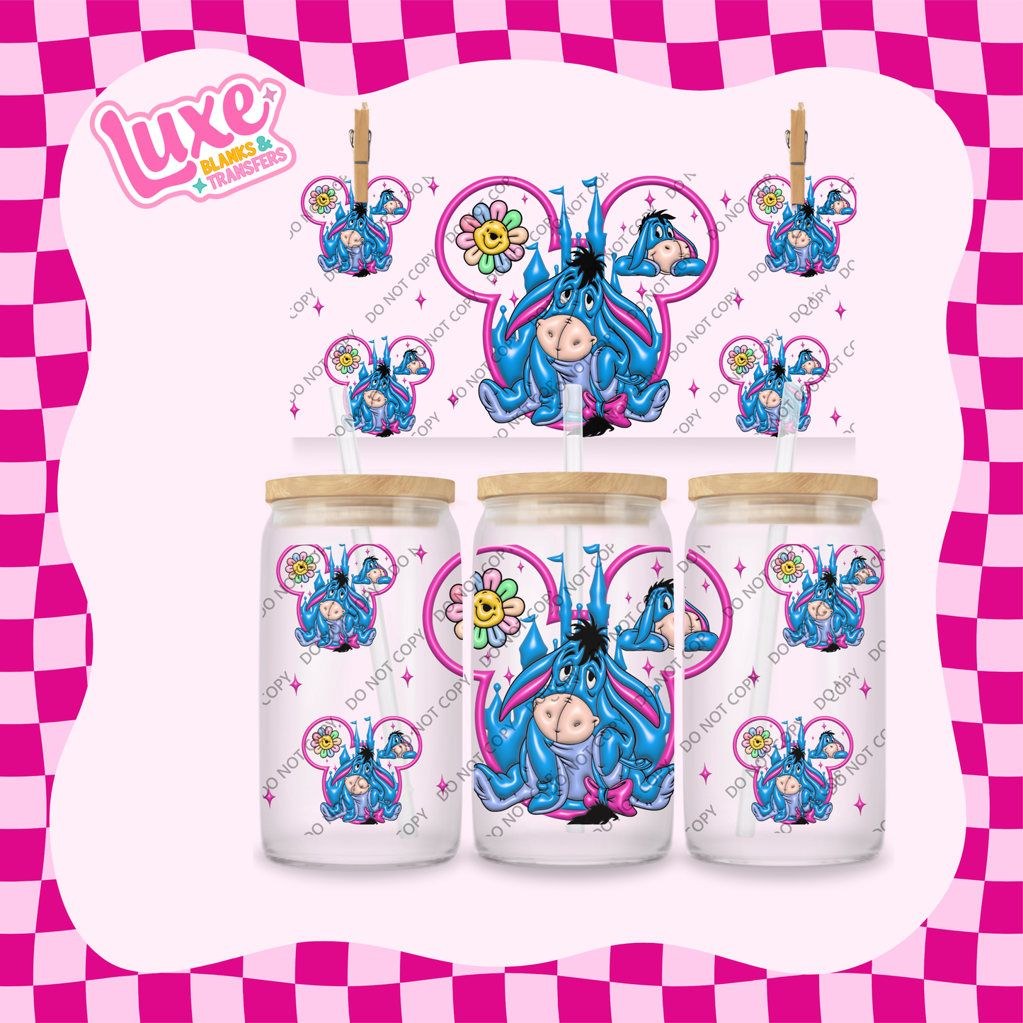 16oz UV DTF Wrap | Donkey Dis.  | #1821