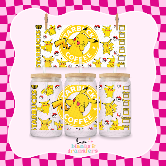 Poke Starby Yellow UV DTF Wrap (#465)