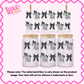 16oz UV DTF Wrap | Donkey Black Bows | #2306