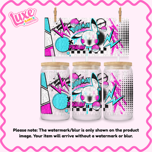 16oz UV DTF Wrap | Neon Poke | #N99