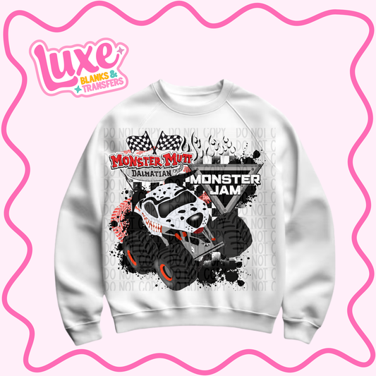 DTF Heat Transfer | Monster Truck Dalmation | #753