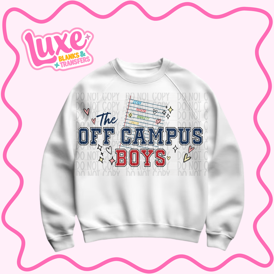 DTF Heat Transfer | Off Campus Boys | #1247
