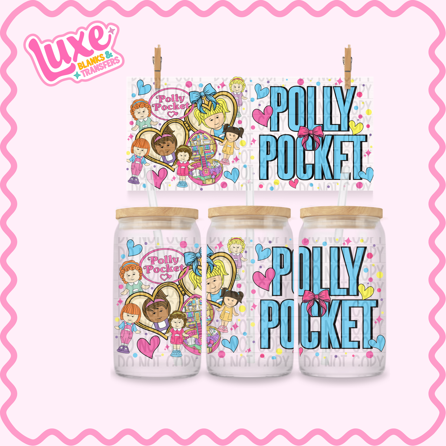 16oz UV DTF Wrap | Polly Pock. | #3393