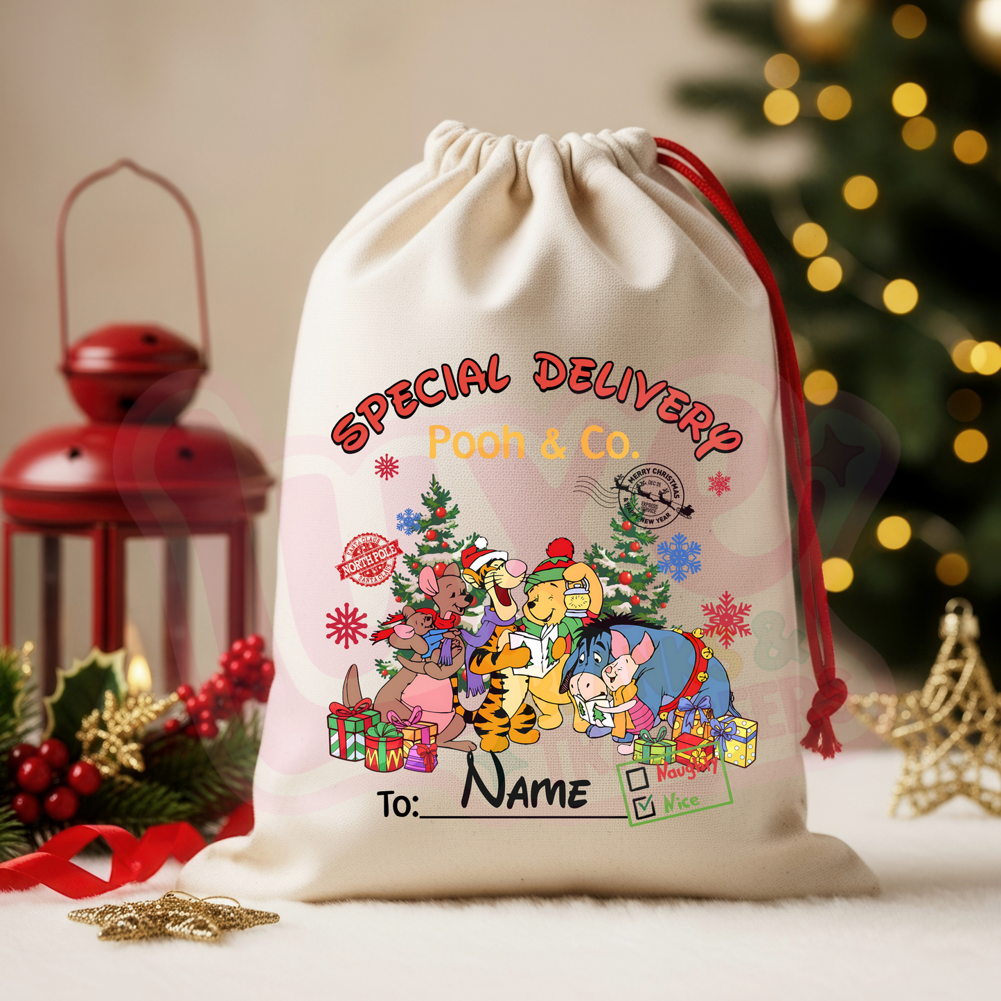 Pooh & Co | Santa Sack DTF Heat Transfer | #20
