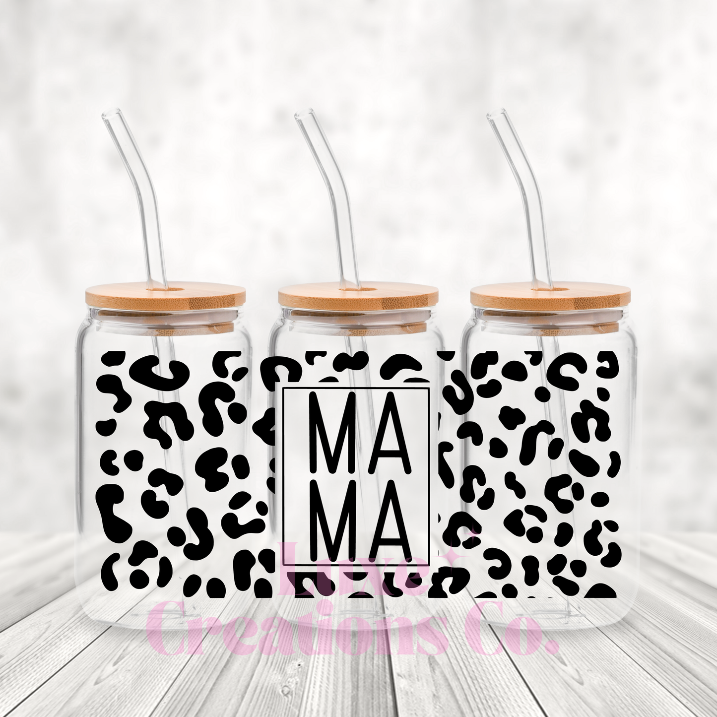 Mama Leopard Square UV DTF Wrap (#11)