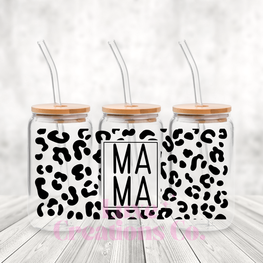 Mama Leopard Square UV DTF Wrap (#11)