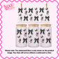 16oz UV DTF Wrap | Pig Black Bows | #2308