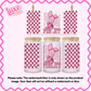 16oz UV DTF Wrap | Checkered Pig | #1266