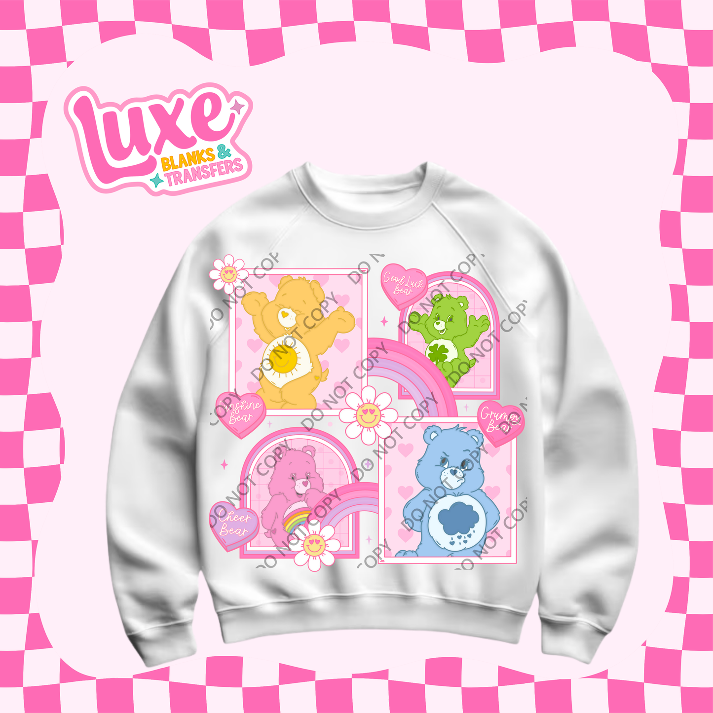 DTF Heat Transfer | Bears Frame | #480