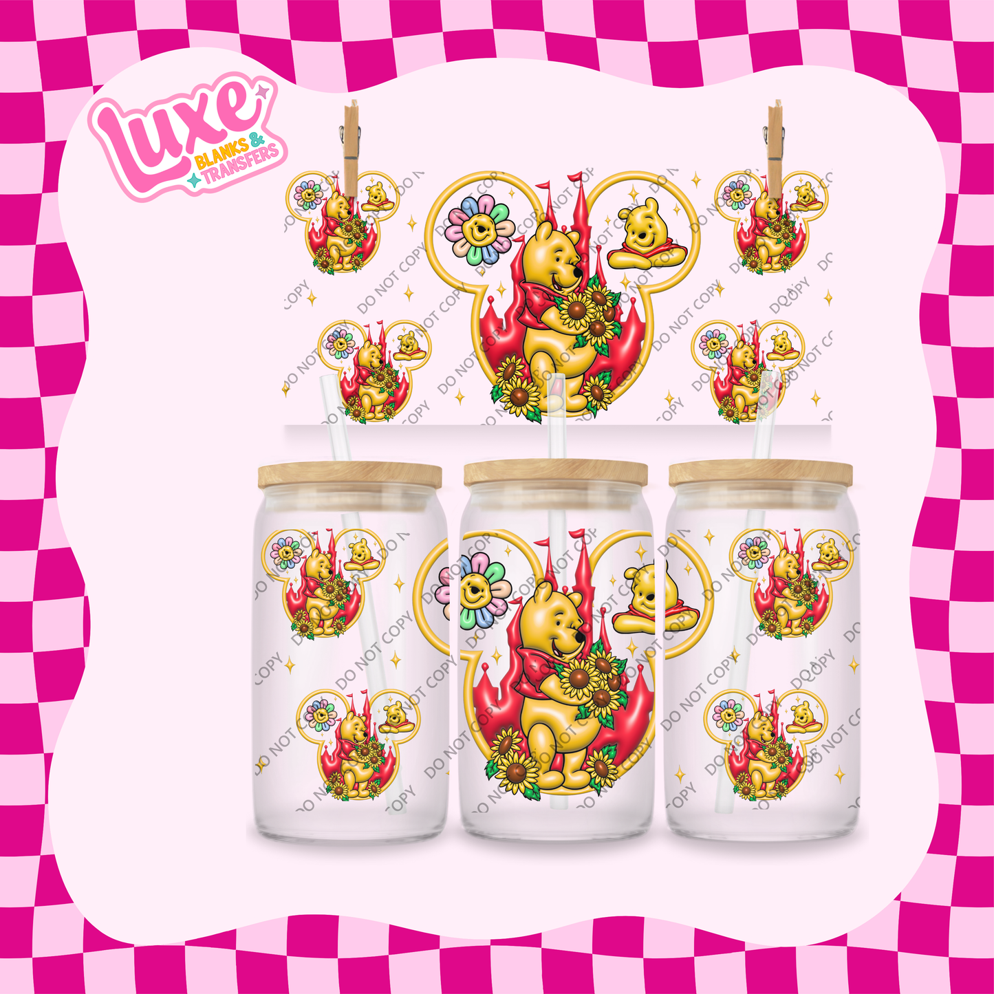 16oz UV DTF Wrap | Winnie Dis. | #1825