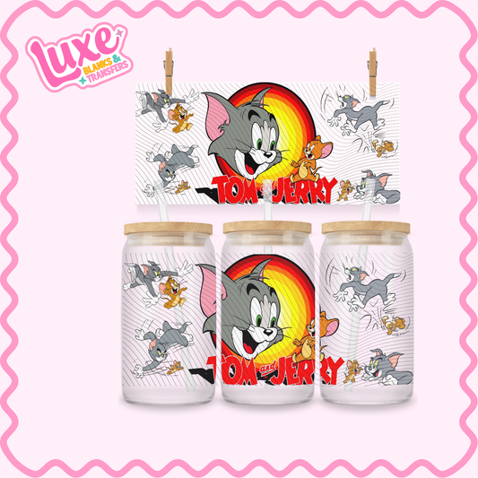 16oz UV DTF Wrap | Tom & Jerry | #3099