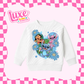 Blue & Pink Alien Flowers | Kids DTF Heat Transfer | #32