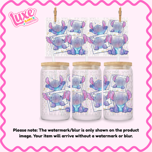 16oz UV DTF Wrap | Blu3 Al13n Polaroid | #2321