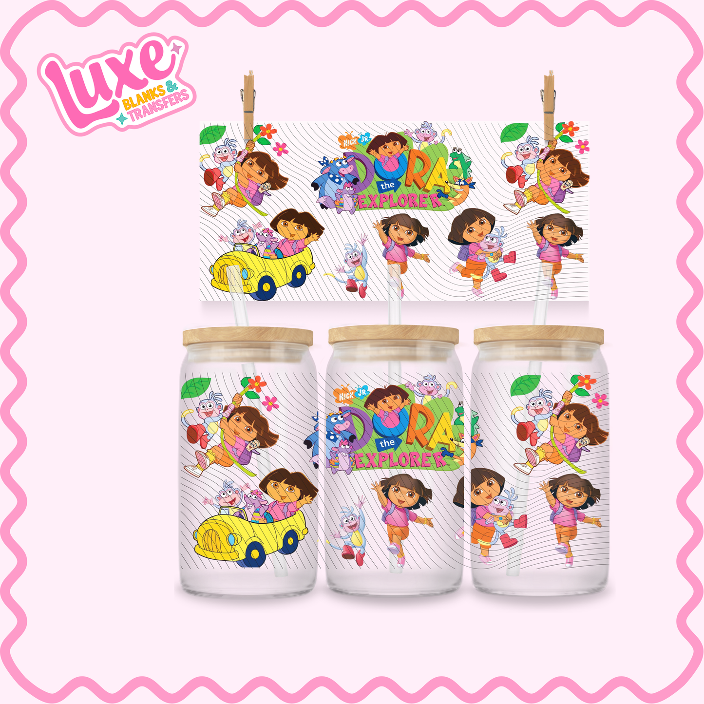 16oz UV DTF Wrap | Dora | #3102