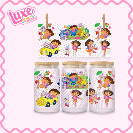 16oz UV DTF Wrap | Dora | #3102
