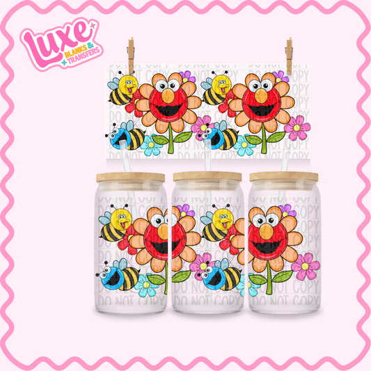 16oz UV DTF Wrap | Sesame Flowers | #3588