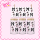 16oz UV DTF Wrap | Pig Character Black Bows | #2308