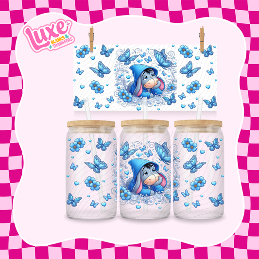 Donkey Butterflies | 16oz UV DTF Wrap | #1340