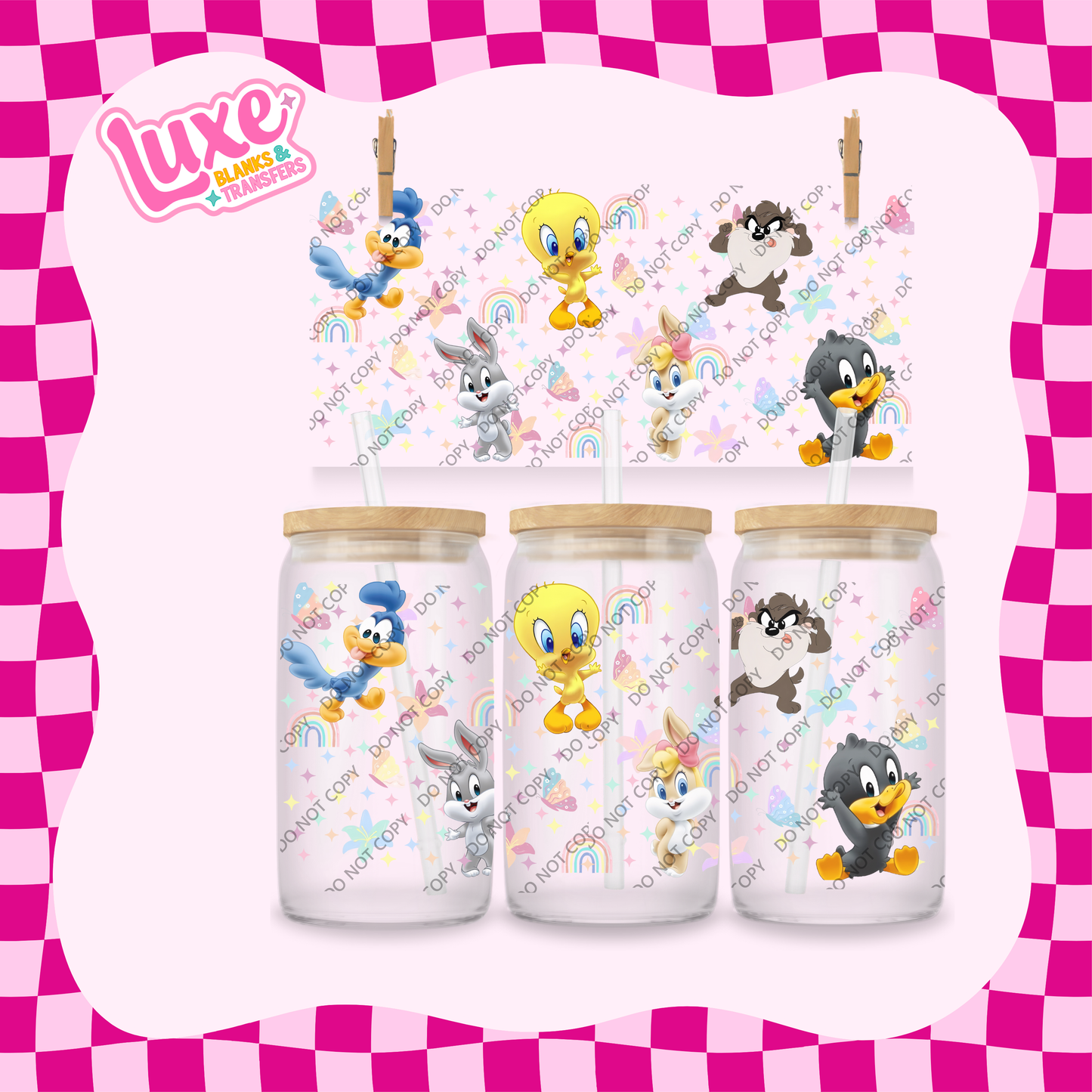 16oz UV DTF Wrap | Looney | #1828