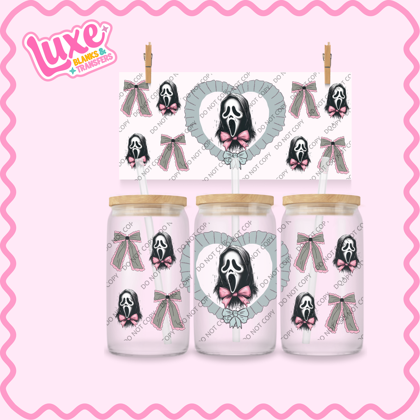 16oz UV DTF Wrap | Cute Ghosty | #2310