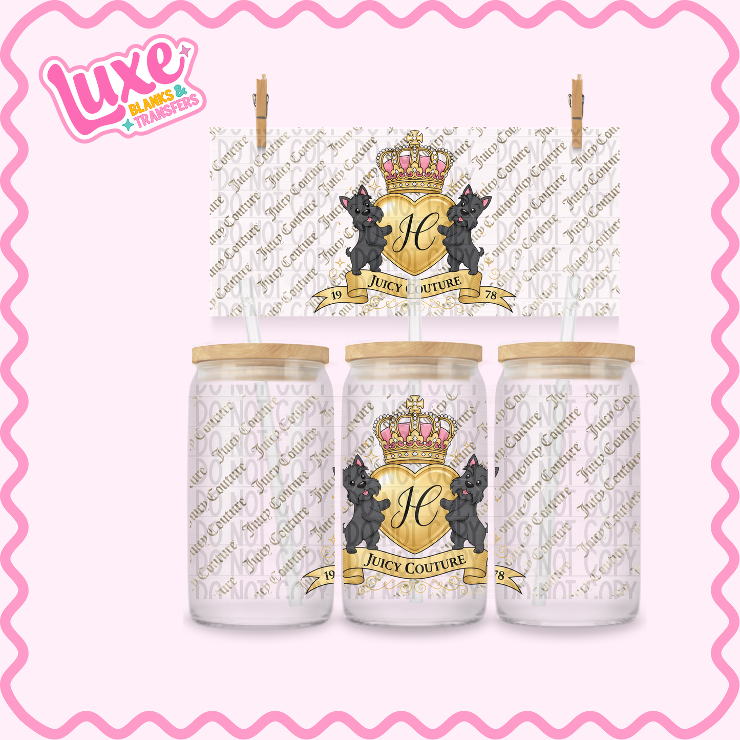16oz UV DTF Wrap | Juicy Gold | #2619