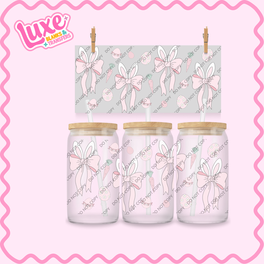 16oz UV DTF Wrap | Easter Bunny Bows | #2311