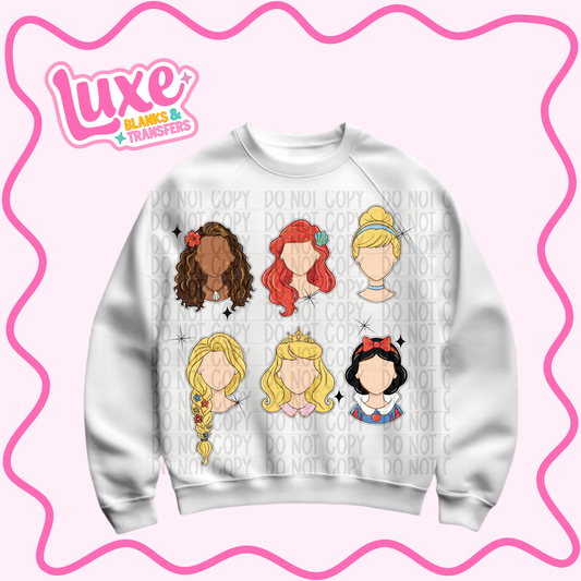 DTF Heat Transfer | Princesses | #956