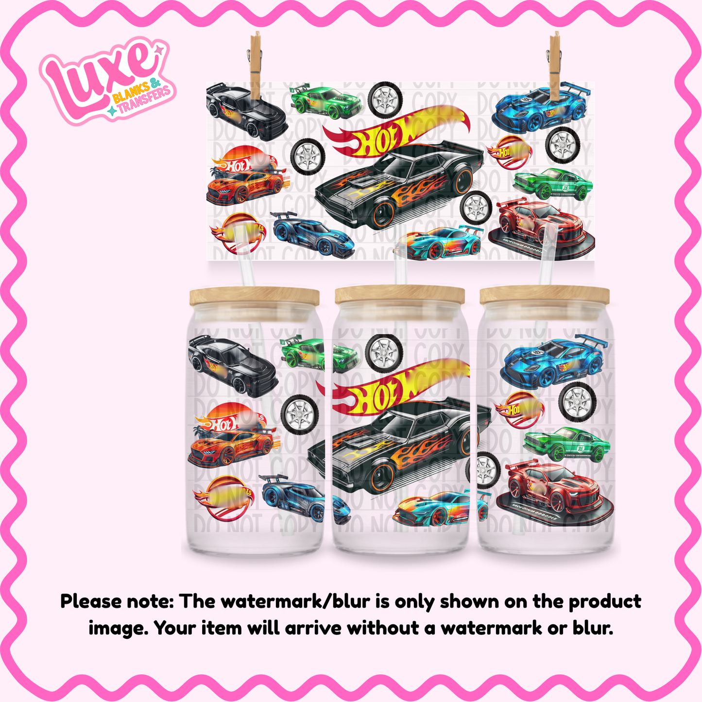 16oz UV DTF Wrap | Car Toy | #1291