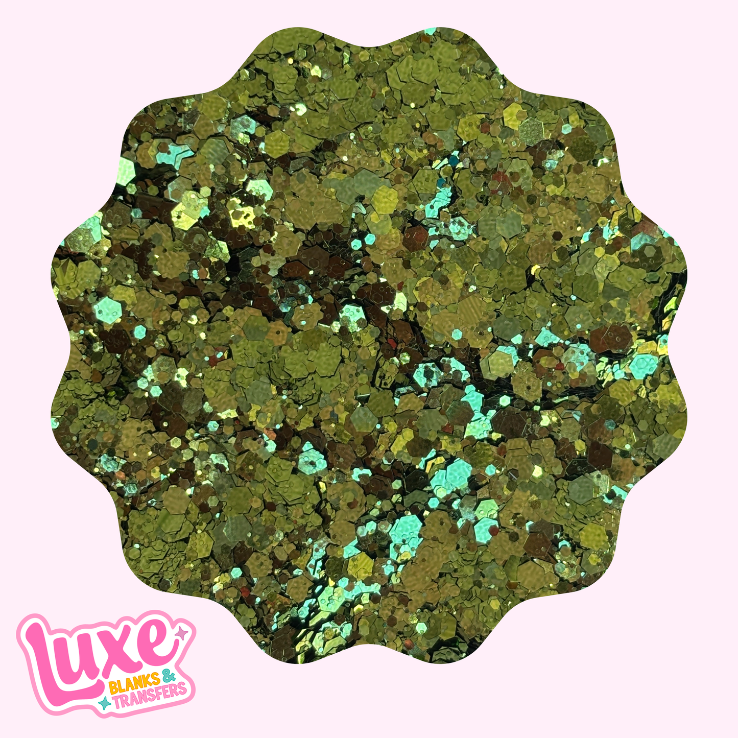 "Metallic Moss" Chunky Mix Glitter