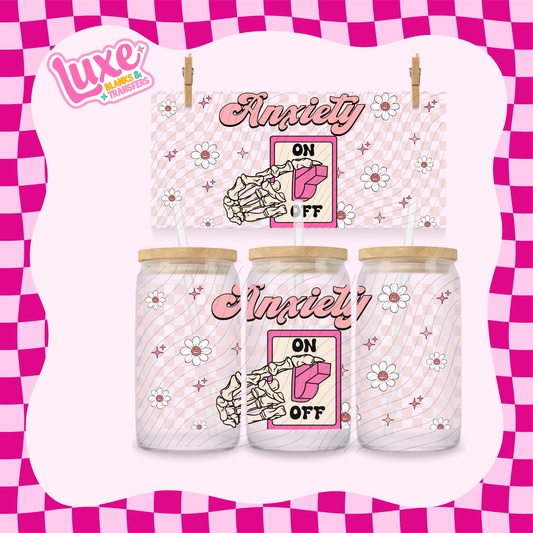 Anxiety Switch | 16oz UV DTF Wrap | #1637