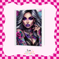 Tattoo Girl A5 Journal UV DTF Transfer (#A21)