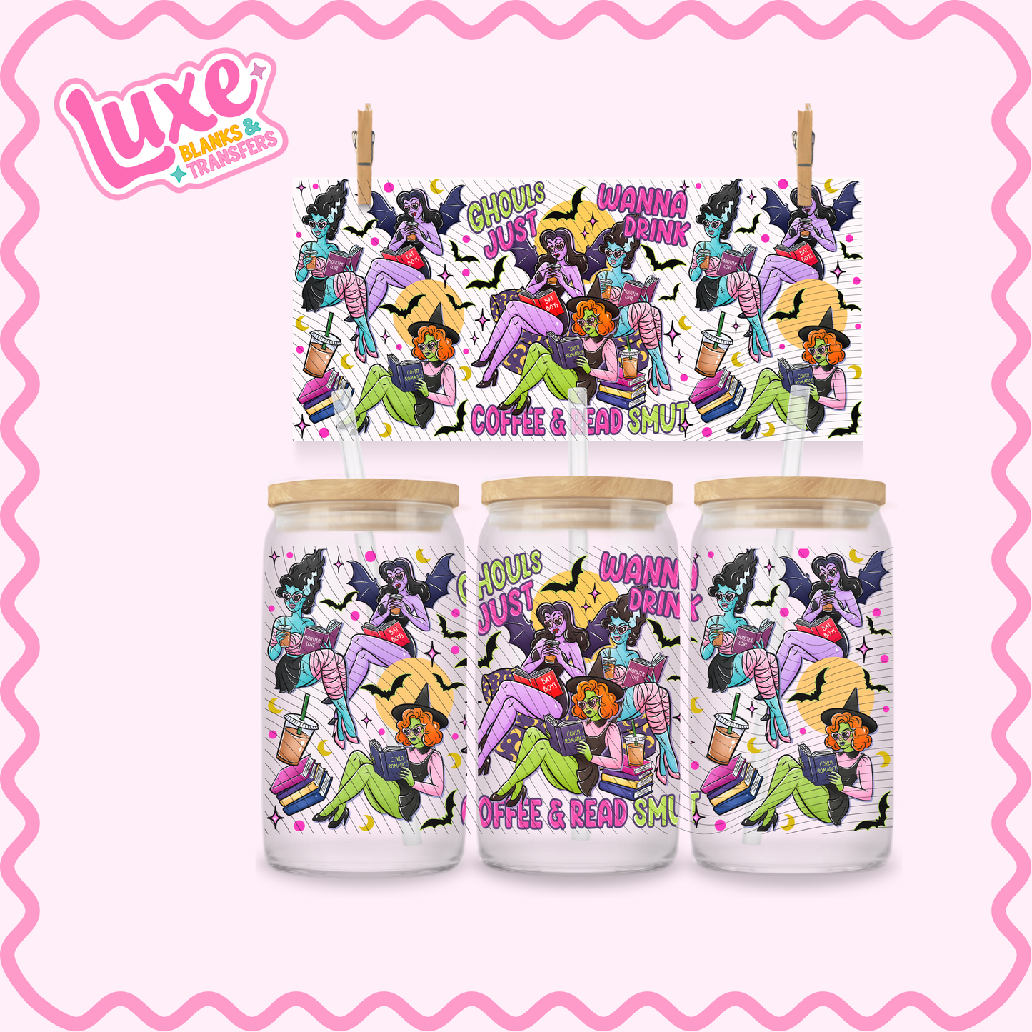 16oz UV DTF Wrap | Ghouls Smut | #3107