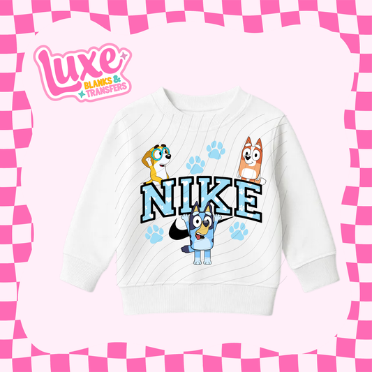 Blue Dog Nke | Kids DTF Heat Transfer | #42