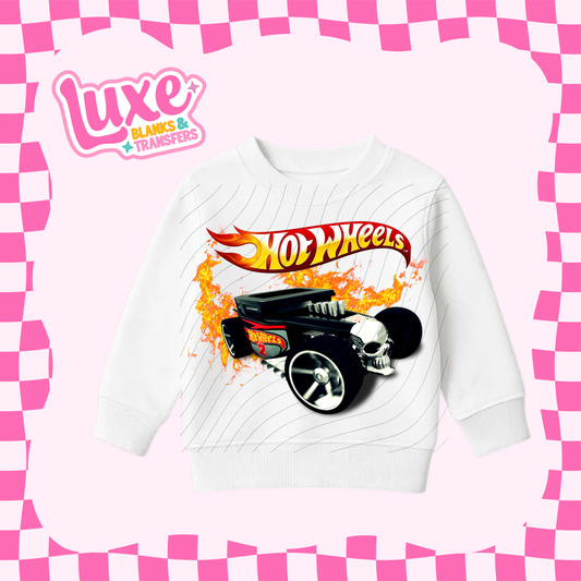 Hot Car Black | Kids DTF Heat Transfer | #43