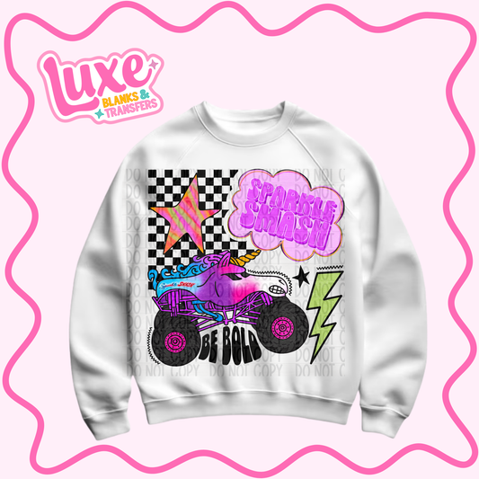 DTF Heat Transfer | Sparkle Truck | #960