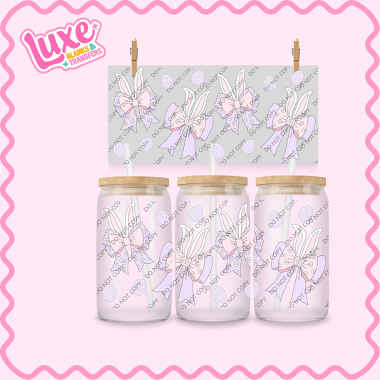 16oz UV DTF Wrap | Pastel Bunnies Easter | #2316