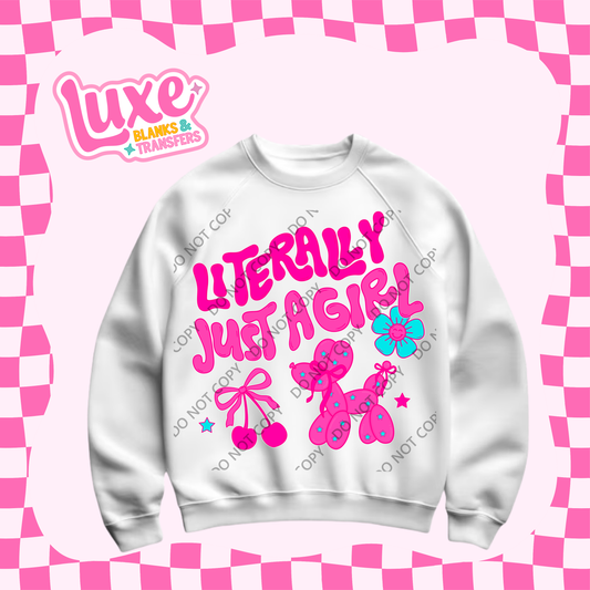 DTF Heat Transfer | Just A Girl | #490