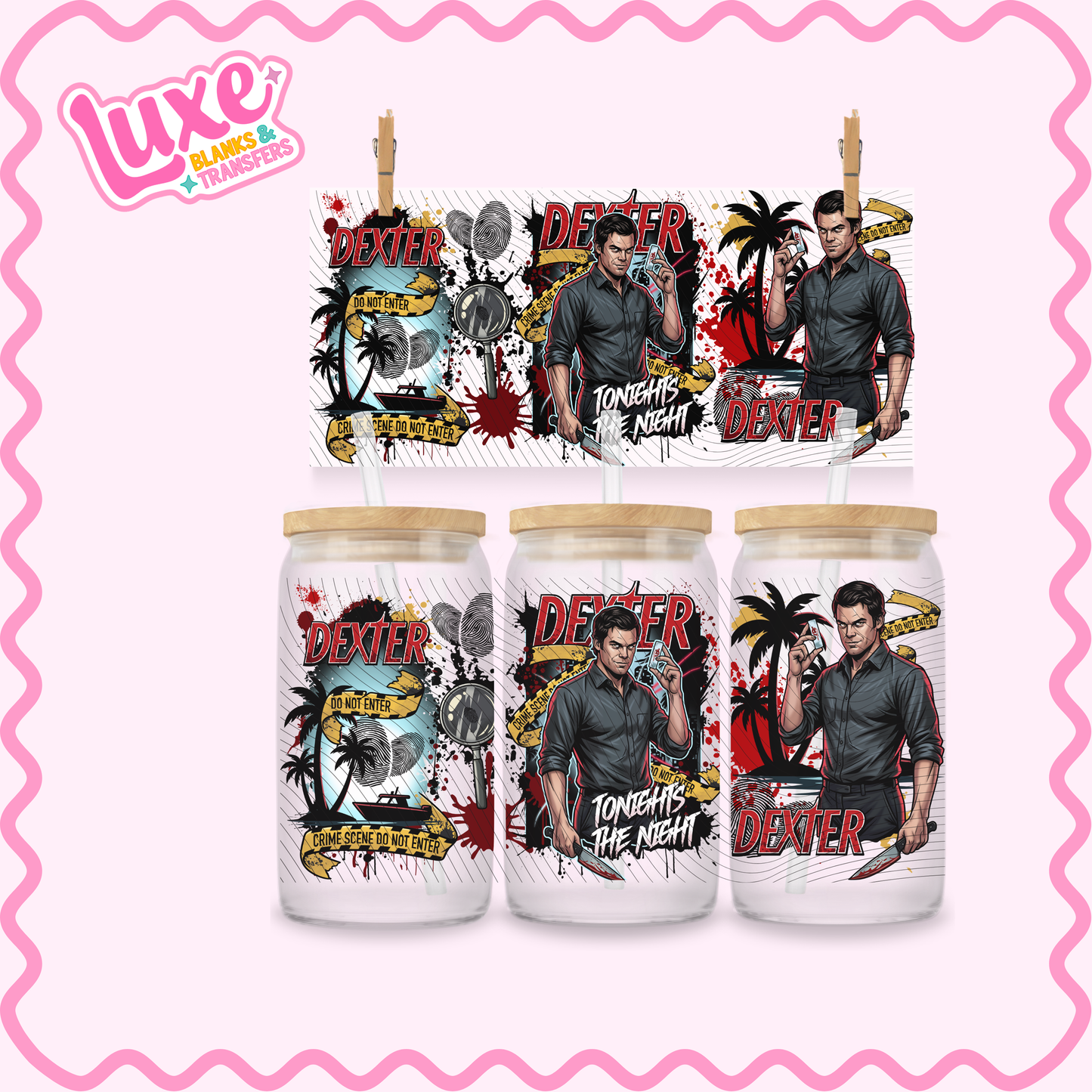 16oz UV DTF Wrap | Dex/ter | #3110