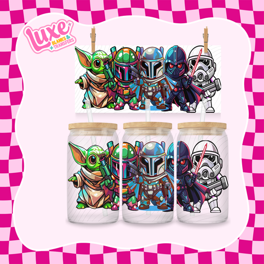 Star Characters | 16oz UV DTF Wrap | #1348